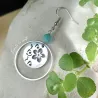 Boucles d’oreilles Fleur Ajourée et Howlite Turquoise