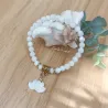 ✨ Bracelet en Nacre avec Breloque Lotus