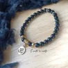 ✨ Bracelet en Obsidienne avec Pendentif Om
