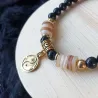 ✨ Bracelet en Obsidienne avec breloque Yin Yang