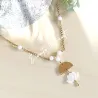 ✨ Collier avec pendentif Lotus en Nacre