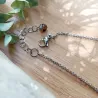 ✨ Collier en Œil de Tigre avec pendentif perle 12 mm