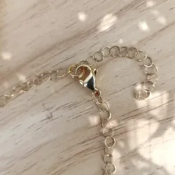 ✨ Collier cascade en Aventurine, Jade vert et acier inoxydable doré