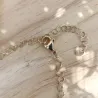 ✨ Collier cascade en Aventurine, Jade vert et acier inoxydable doré