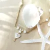 ✨ Collier Coeur en Nacre et Heishi coquillage
