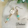 ✨ Boucles d'oreilles Balance en Amazonite