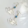 ✨ Boucles d'oreilles lotus et Apatite