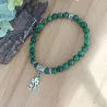 ✨ Bracelet en Jade Vert et Breloque Gecko