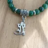 ✨ Bracelet en Jade Vert et Breloque Gecko