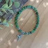 ✨ Bracelet en Jade Vert avec Breloque Colibri