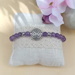 ✨ Bracelet en Améthyste – Symbole de Sérénité et de Longévité