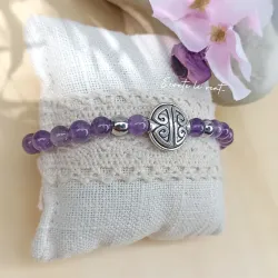 ✨ Bracelet en Améthyste – Symbole de Sérénité et de Longévité