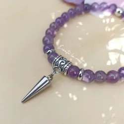 ✨ Bracelet en Améthyste – Pendule de Clarté et d'Harmonie