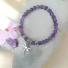 ✨ Bracelet en Améthyste – Libellule