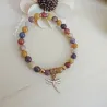 ✨ Bracelet en Mokaïte – Libellule