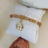 ✨ Bracelet en Mokaïte avec breloque Arbre de Vie
