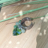 ✨ Bague cœur verre facété, Aventurine et Jade