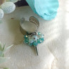 ✨ Bague Perles facettées et cône argenté