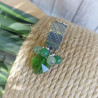 ✨ Bague cœur verre facété, Aventurine et Jade