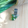 ✨ Bague cœur verre facété, Aventurine et Jade