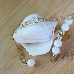 ✨Bracelet Étoile nacre et acier dorée