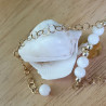 ✨Bracelet Étoile nacre et acier dorée