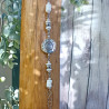 ✨ Bracelet en nacre blanche – Soleil tibétain