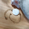 ✨Bracelet en nacre – Coquille Saint-Jacques sculptée