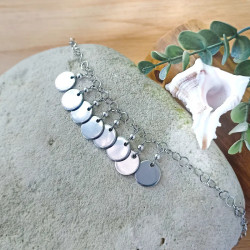 ✨Bracelet Chaine - Pampilles rondes en acier
