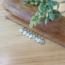 ✨Bracelet Chaine - Pampilles rondes en acier