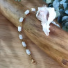 ✨Bracelet Chaine - Perles Heishi en nacre blanche