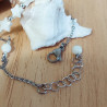 ✨Bracelet Chaine - Étoiles en nacre blanche