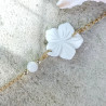 ✨Bracelet Chaine - Fleur nacre